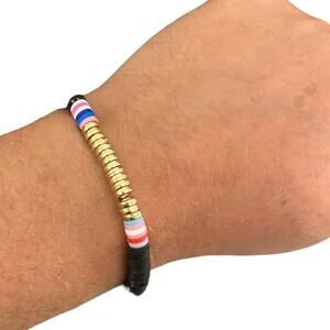 Andrew Christian Beach Bracelet Black One Size Fits All